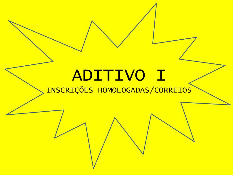 ADITIVO I – INSCRIÇÕES HOMOLOGADAS – CORREIOS