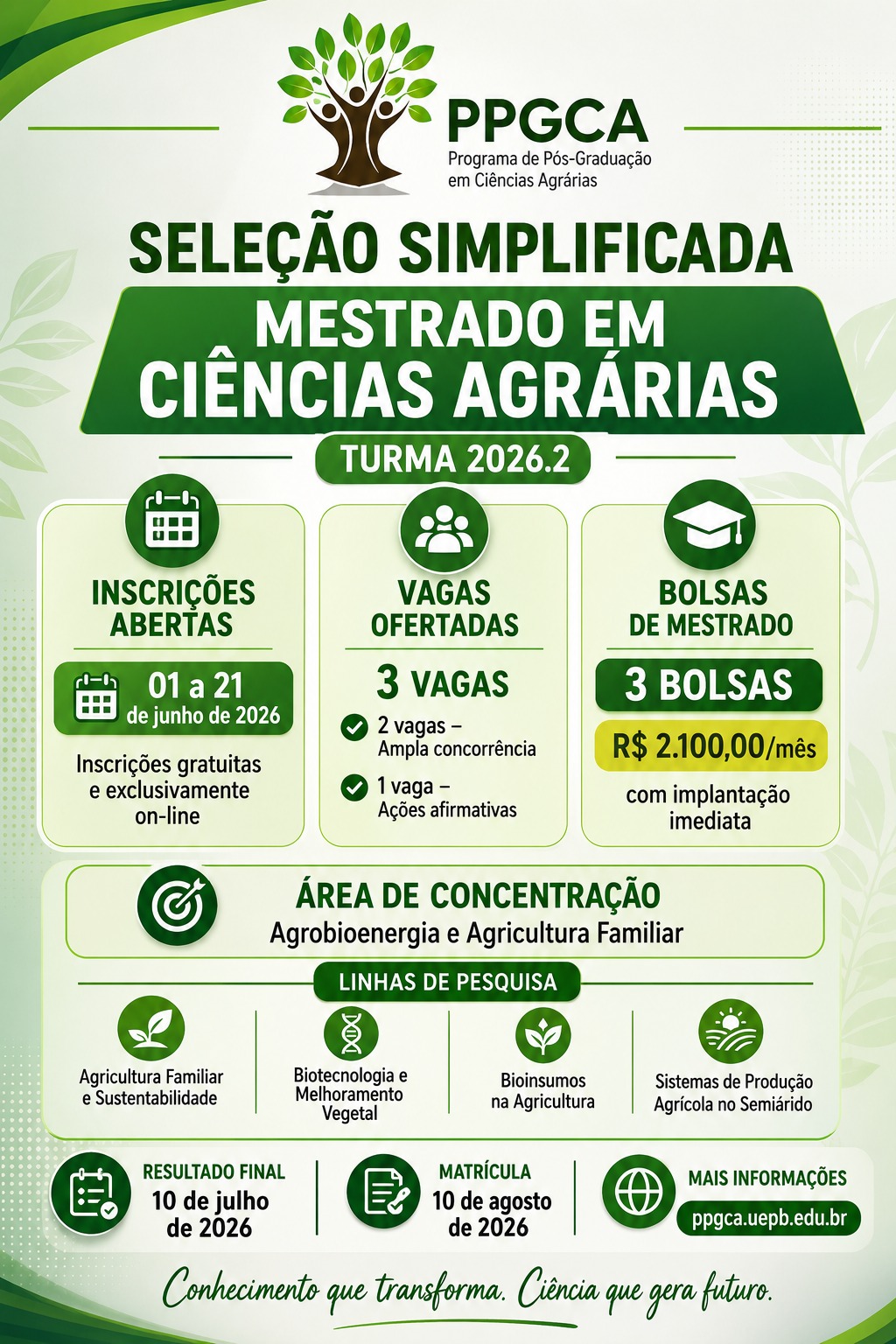 Seleção Simplificada - Mestrado 2026.2