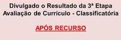 Resultado da 3a Etapa Após recurso– Avaliação de Currículo – PPGPS – TURMA 2024