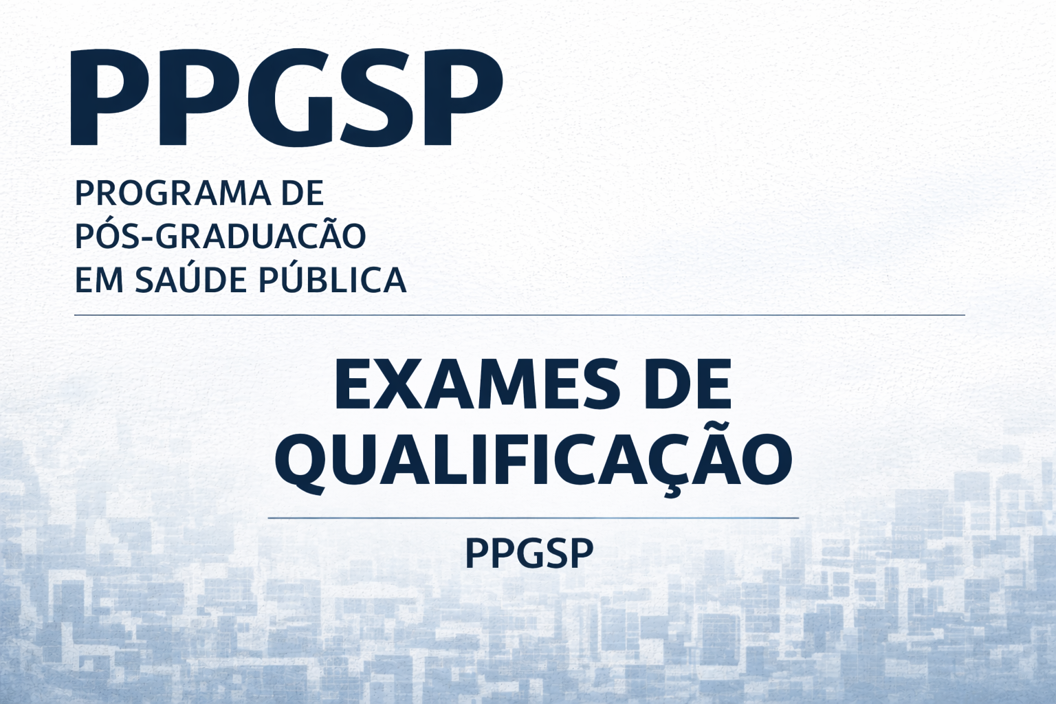 PPGSP realizará exames de qualificação no mês de abril