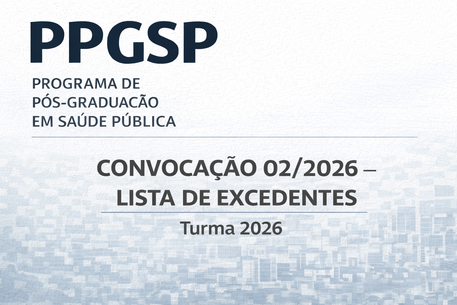 CONVOCAÇÃO 02/2026 – LISTA DE EXCEDENTES