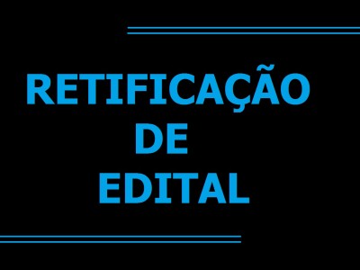 Edital de Retificação!